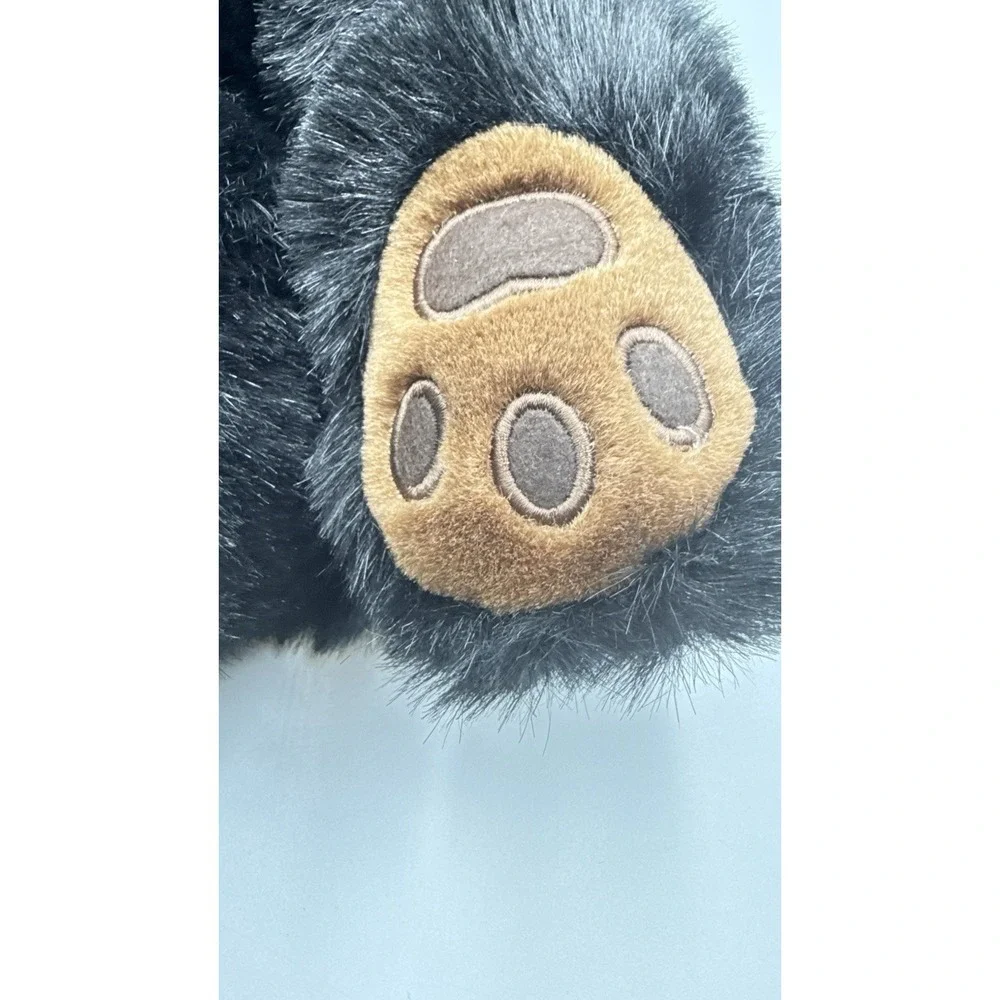 TY Classic Vintage Paws Black Bear 1996 Retired Stuffed Animal 18